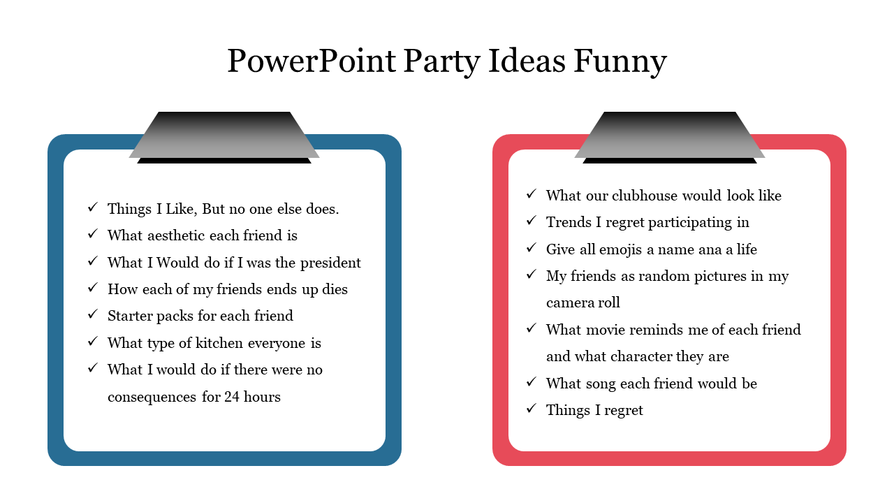 funny presentation party powerpoint night ideas